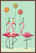 flamingos met ballonnen